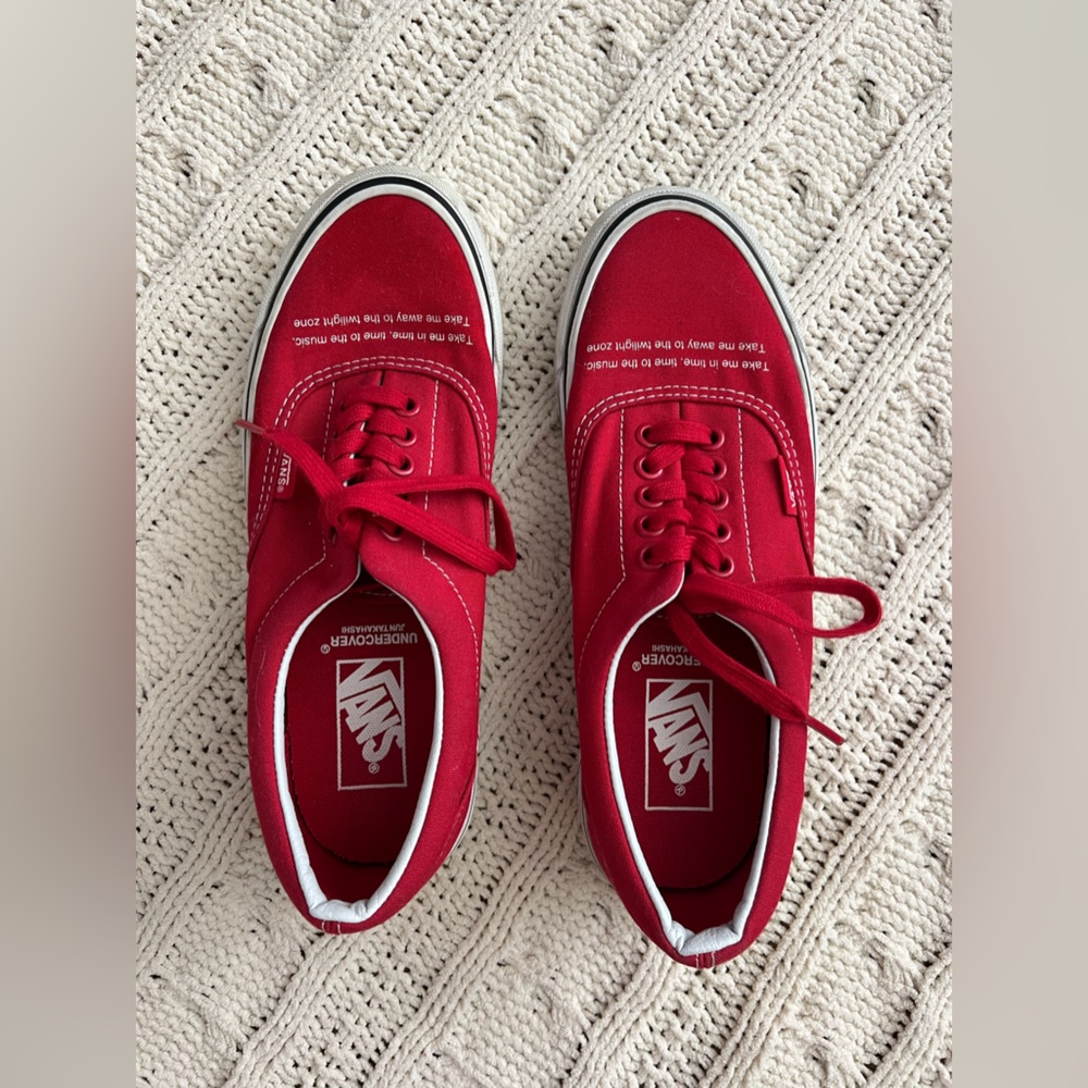 Vans UNDERCOVER®JUN TAKAHASHI
Red, white print  Unisex W8, M6.5